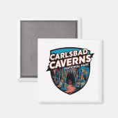 Entdecken Sie den Carlsbad Caverns Nationalpark Magnet (Vorderseite/Rückseite)