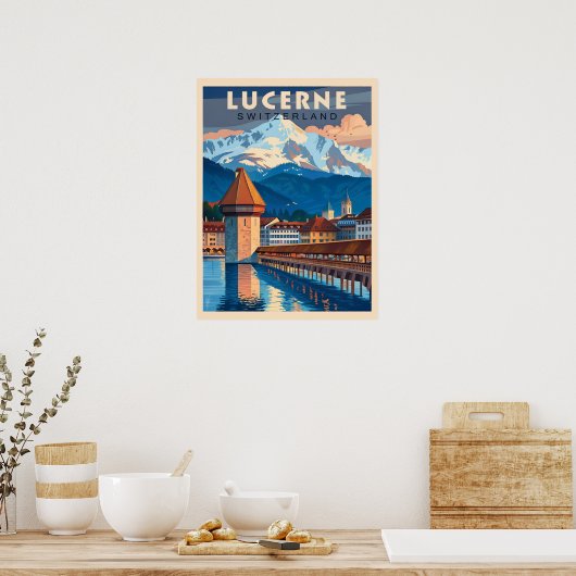 Entdecken Sie den Charme Luzerns Poster (Küche)