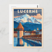 Entdecken Sie den Charme Luzerns Postkarte (Vorne/Hinten)
