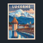 Entdecken Sie den Charme Luzerns Postkarte<br><div class="desc">Erleben Sie die bezaubernde Schönheit Luzerns, der Schweiz, mit unserer exquisiten Reise-Postkarte, die Sie direkt zu diesem malerischen Ziel bringt! Mit atemberaubendem Blick auf den Vierwaldstättersee und die berühmte Kapellbrücke ist diese Postkarte mehr als nur ein Stück Papier - sie ist ein Pflaster, das Erinnerungen von Abenteuer und Erkundung weckt....</div>