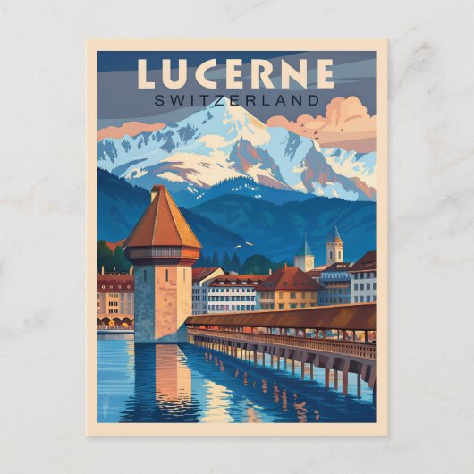 Entdecken Sie den Charme Luzerns Postkarte (Vorderseite)
