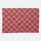 Entdecken Sie den Charme von Rosa und Rot Karo  Geschirrtuch (Horizontal)