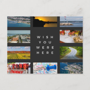 Entdecken Sie den Charme von Traverse City Postkarte