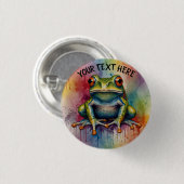 Entdecken Sie den faszinierenden, schönen Frosch Button (Vorne & Hinten)