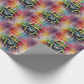 Entdecken Sie den faszinierenden, schönen Frosch Geschenkpapier (Ecke)
