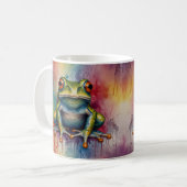 Entdecken Sie den faszinierenden, schönen Frosch Kaffeetasse (Vorderseite Links)