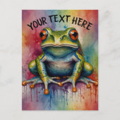 Entdecken Sie den faszinierenden, schönen Frosch Postkarte (Vorderseite)