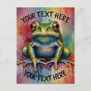 Entdecken Sie den faszinierenden, schönen Frosch Postkarte