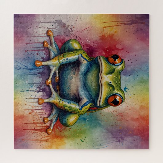Entdecken Sie den faszinierenden, schönen Frosch Puzzle (Horizontal)