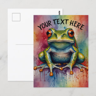 Entdecken Sie den fesselnden schönen Frosch Postkarte