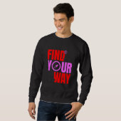 Entdecken Sie den inspirierenden Kompass Sweatshirt (Vorne ganz)