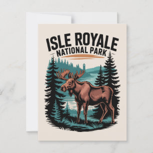 Entdecken Sie den Isle Royale Nationalpark Lake Su Postkarte