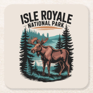 Entdecken Sie den Isle Royale Nationalpark Lake Su Rechteckiger Pappuntersetzer