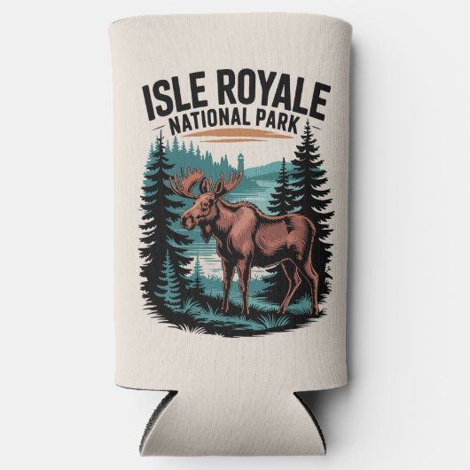 Entdecken Sie den Isle Royale Nationalpark Lake Su Selters Dosenkühler (Vorderseite)