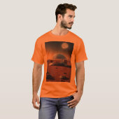 "Entdecken Sie den Kosmos im Stil: Mond und Planet T-Shirt (Vorne ganz)