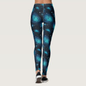 Entdecken Sie den Kosmos in den Leggings der blaue (Rückseite)
