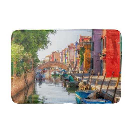 Entdecken Sie den lebendigen Charme von Burano Badematte (Vorderseite)
