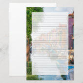 Entdecken Sie den lebendigen Charme von Burano Briefpapier (Vorne/Hinten)