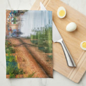 Entdecken Sie den lebendigen Charme von Burano Geschirrtuch (Viertel Falte)