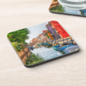 Entdecken Sie den lebendigen Charme von Burano Getränkeuntersetzer (Linke Seite)