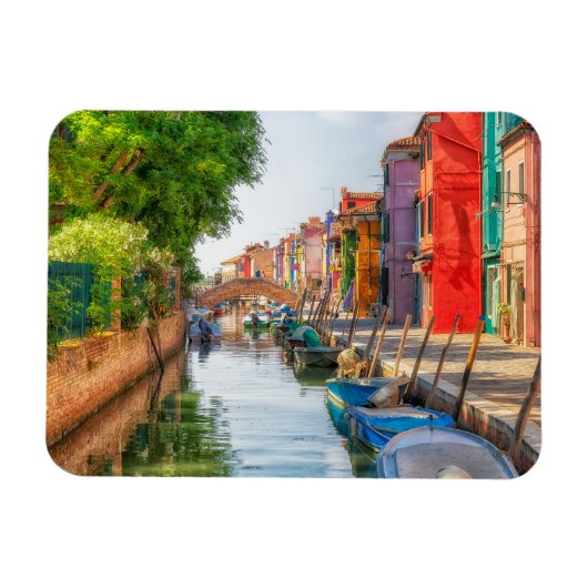 Entdecken Sie den lebendigen Charme von Burano Magnet (Horizontal)