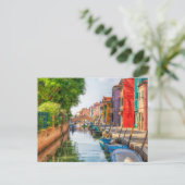 Entdecken Sie den lebendigen Charme von Burano Postkarte (Stehend Vorderseite)
