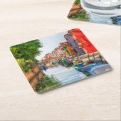 Entdecken Sie den lebendigen Charme von Burano Rechteckiger Pappuntersetzer (angewinkelt)