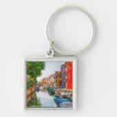 Entdecken Sie den lebendigen Charme von Burano Schlüsselanhänger (Vorne)