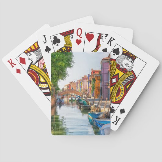 Entdecken Sie den lebendigen Charme von Burano Spielkarten (Rückseite)
