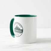 Entdecken Sie den Mitt, Michigan Coffee Tasse (Vorderseite Links)