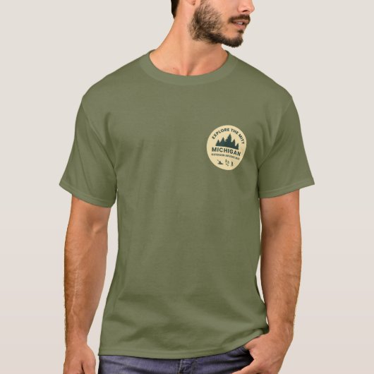 Entdecken Sie den Mitt, Michigan Mens T - Shirt (Vorderseite)