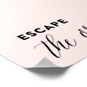 ENTDECKEN SIE DEN ORDENTLICHEN rosa Kunstdruck Poster (Ecke)