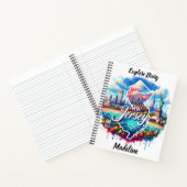 Entdecken Sie den pulsierenden Charme der Skyline Notizblock (Innenseite)