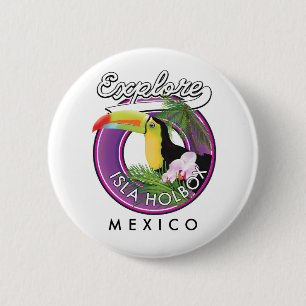 Entdecken Sie den Strand Isla Holbox Mexiko Reise Button