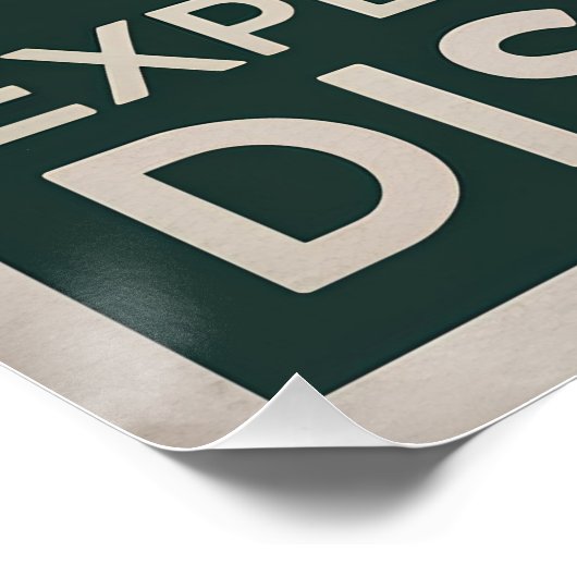 Entdecken Sie den Traum Poster (Ecke)