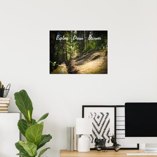 Entdecken Sie den Traum Wandern Poster (Heimbüro)