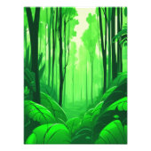 Entdecken Sie den üppig grünen Wald Fotodruck (Vorne)
