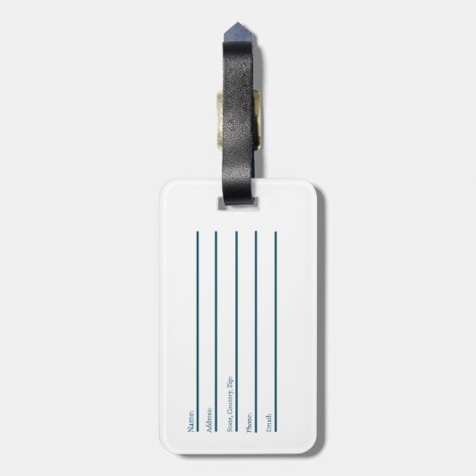 Entdecken Sie den Welt-Gepäcktag Gepäckanhänger (Rückseite vertikal)