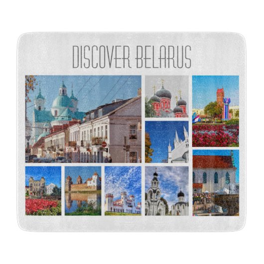 Entdecken Sie die Architektur von Belarus Minsk Gr Schneidebrett (Vorderseite)