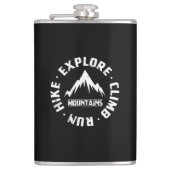 Entdecken Sie die Berge Flachmann (Vorderseite)