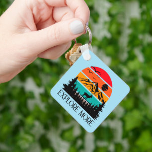 Entdecken Sie die Bergwelt Erlebnis der Natur Outd Schlüsselanhänger