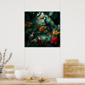 Entdecken Sie die Dschungelwelt durch die Kunst Poster (Küche)