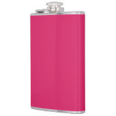 Entdecken Sie die Eleganz rosa Hintergrunds Flachmann (Links)