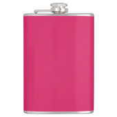 Entdecken Sie die Eleganz rosa Hintergrunds Flachmann (Vorderseite)