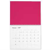 Entdecken Sie die Eleganz rosa Hintergrunds Kalender (Feb 2027)