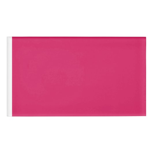 Entdecken Sie die Eleganz rosa Hintergrunds Namenschild (Vorderseite)