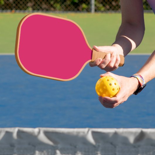 Entdecken Sie die Eleganz rosa Hintergrunds Pickleball Schläger (InSitu)