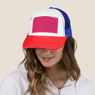 Entdecken Sie die Eleganz rosa Hintergrunds Truckerkappe
