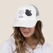 Entdecken Sie die Energie der Lila Rose von Reiki Truckerkappe (Beispiel)