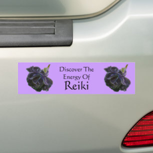 Entdecken Sie die Energie der Rose Reiki Autoaufkleber
